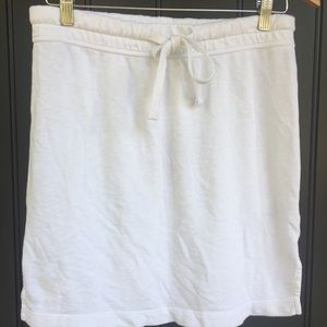 James Perse Drawstring White Skirt